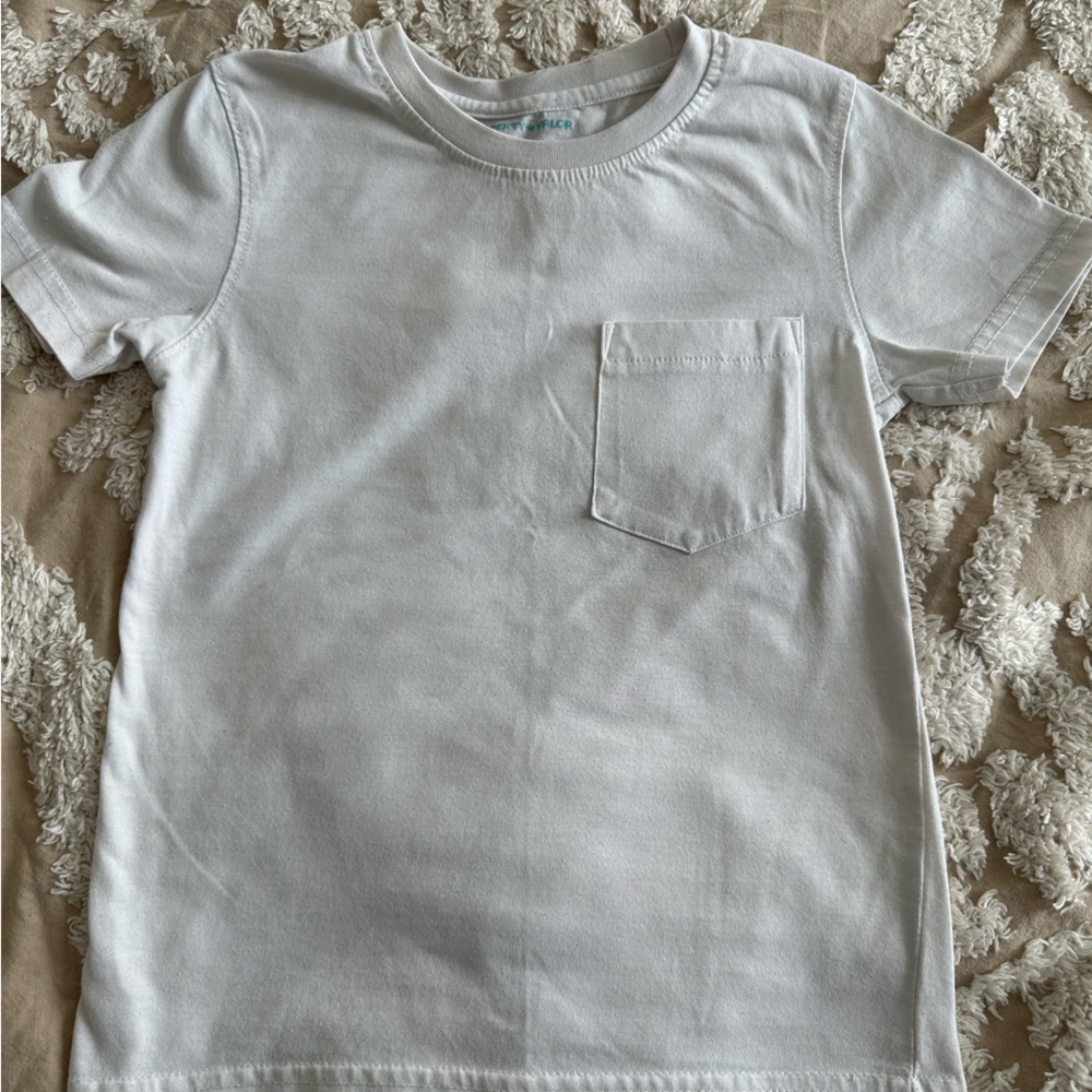 Liberty Valor white and navy boys T shirts size 5 - Picture 2 of 3